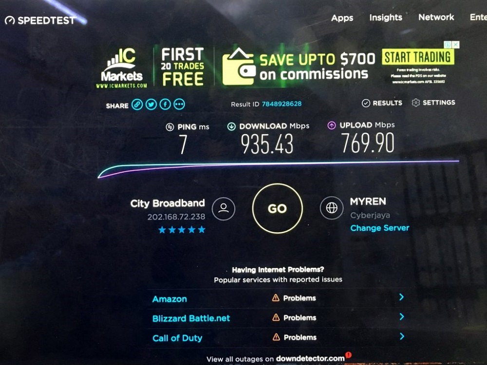 If youu00e2u20acu2122re wondering howu00e2u20acu2122s TNBu00e2u20acu2122s fibre broadband performance, Pos Malaysia has provided a sneak preview with a speedtest conducted at a post office in Jasin. u00e2u20acu201d Picture via SoyaCincau