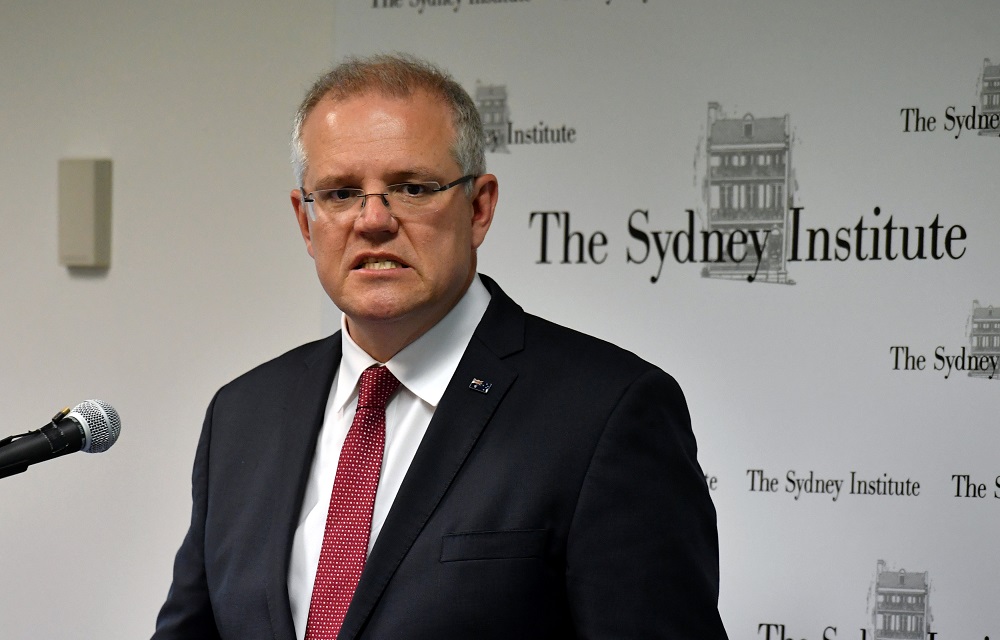 Australia's Prime Minister Scott Morrison speaks at The Sydney Institute in Sydney December 15, 2018. u00e2u20acu201d AAP Image/Mick Tsikas via Reuters