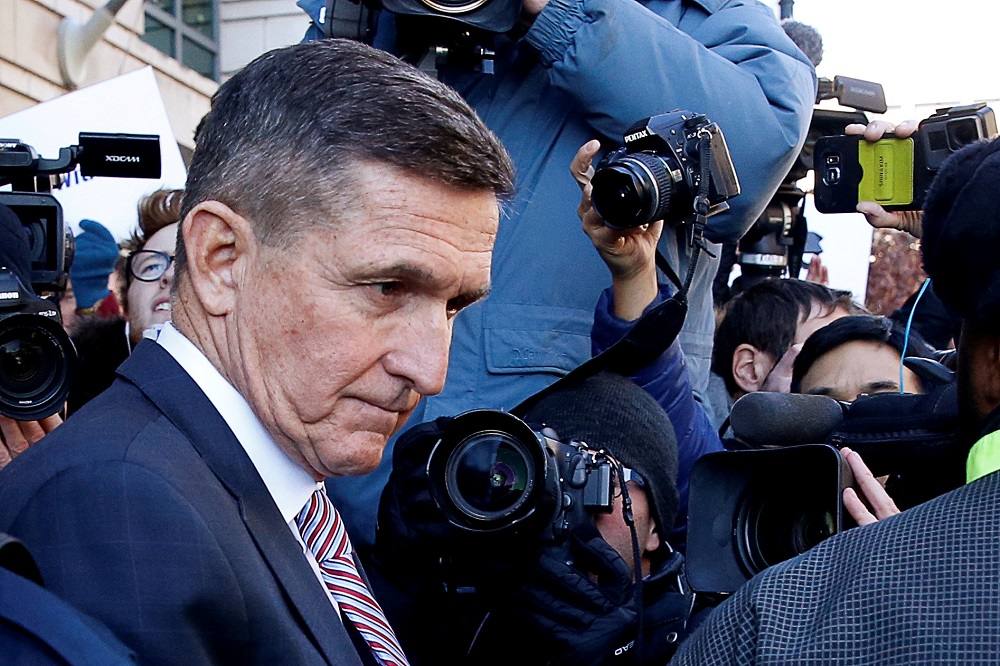 Former US national security adviser Michael Flynn passes by members of the media as he departs after his sentencing was delayed at US District Court in Washington December 18, 2018. u00e2u20acu201d Reuters pic