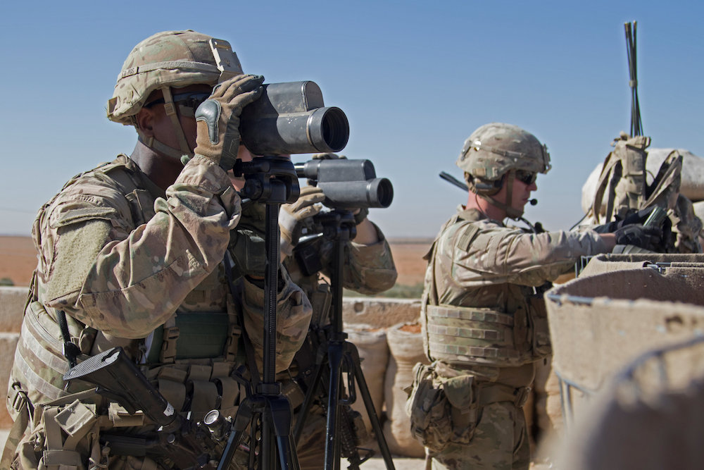 US soldiers surveil the area during a combined joint patrol in Manbij, Syria, November 1, 2018. u00e2u20acu201d Reuters pic