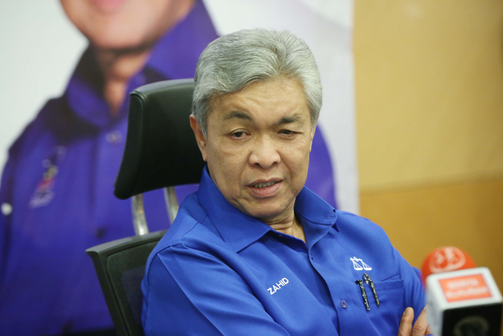 Umno president Datuk Seri Ahmad Zahid Hamidi speaks during a press conference at PWTC, Kuala Lumpur December 2, 2018. u00e2u20acu201d Picture by Azinuddin Ghazali