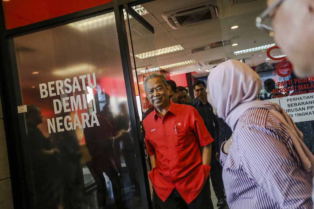 PPBM president Tan Sri Muhyiddin Yassin leaves after a press conference at Yayasan Selangor Petaling Jaya December 11, 2018. u00e2u20acu201d Picture by Firdaus Latif