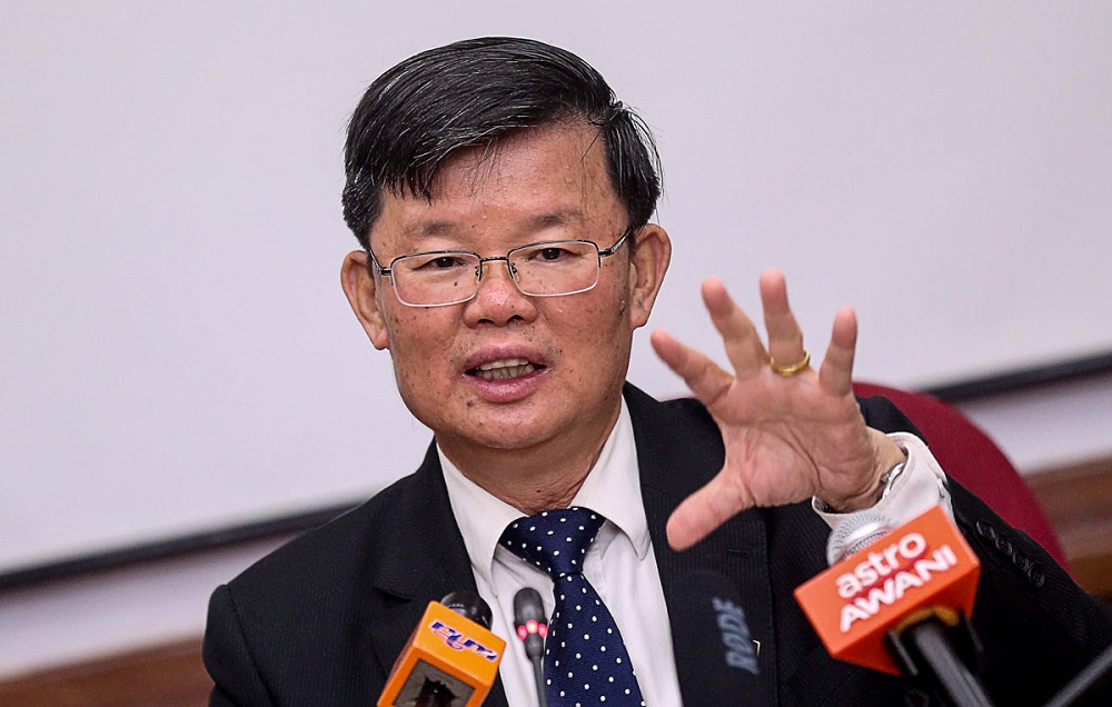 Penang Chief Minister Chow Kon Yeow at a press conference in George Town December 12, 2018. u00e2u20acu201d  Picture by Sayuti Zainudin