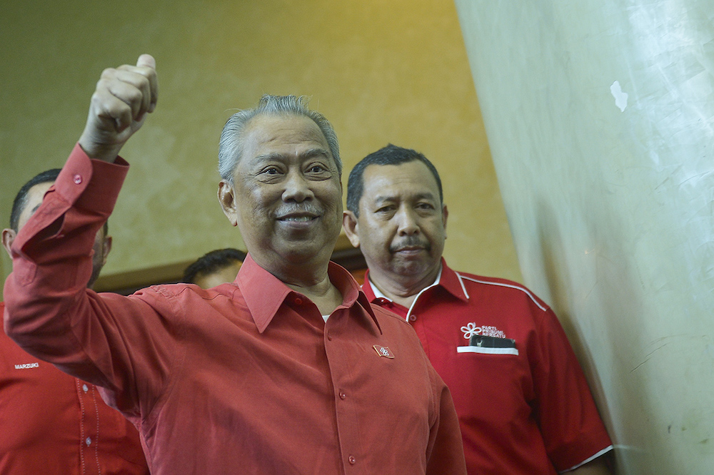 Parti Pribumi Bersatu Malaysia president Tan Sri Muhyiddin Yassin leaves after a press conference at Putrajaya International Convention Centre in Putrajaya December 28, 2018. u00e2u20acu201d Picture by Mukhriz Hazim