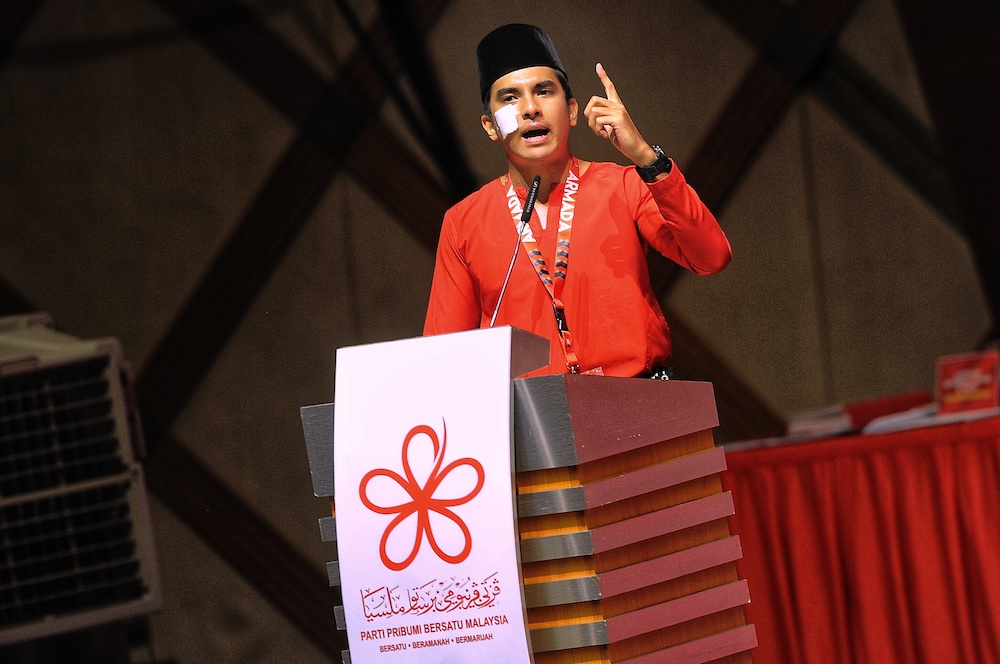 Parti Pribumi Bersatu Malaysia Armada chief Syed Saddiq speaks at the partyu00e2u20acu2122s second annual grand meeting in Putrajaya December 30,2018. u00e2u20acu201d Picture by Shafwan Zaidon