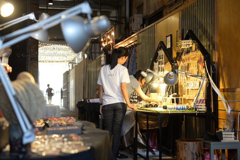 There are currently 12 stalls along the 35@Jetty walkway featuring handmade items. 