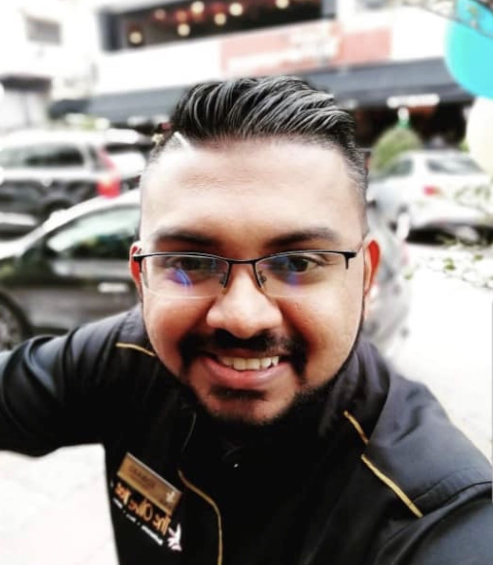 Edward Rishal S. Reggie worked as a bar manager in Bangsar. u00e2u20acu201d Picture courtesy of police source