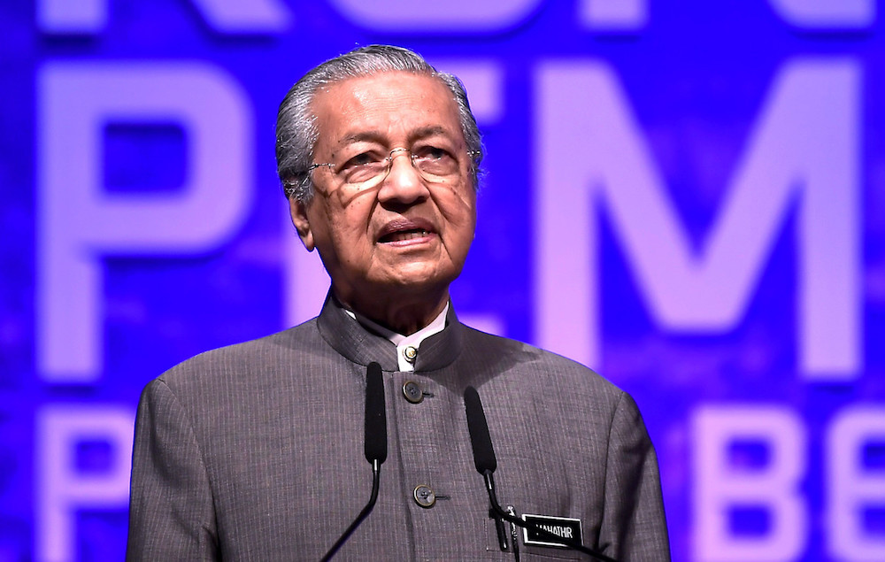 Prime Minister Tun Dr Mahathir Mohamad delivers his keynote address during the Local Councils Empowerment Convention in Putrajaya December 10, 2018. u00e2u20acu201d Bernama pic