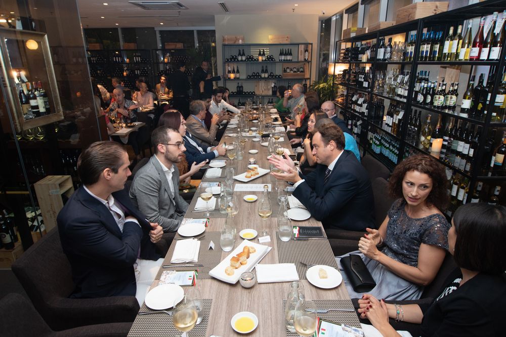 Trade partners and guests of Italian Trade Agency enjoy the delicacies at Cicchetti di Zenzero in Kuala Lumpur.