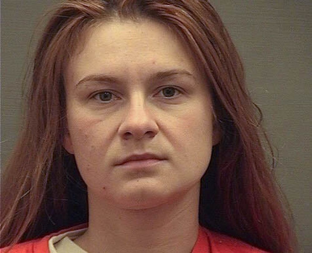 Maria Butina appears in a police booking photograph released by the Alexandria Sheriff's Office in Alexandria, Virginia, US August 18, 2018. u00e2u20acu201d Alexandria Sheriff's Office picture via Reuters