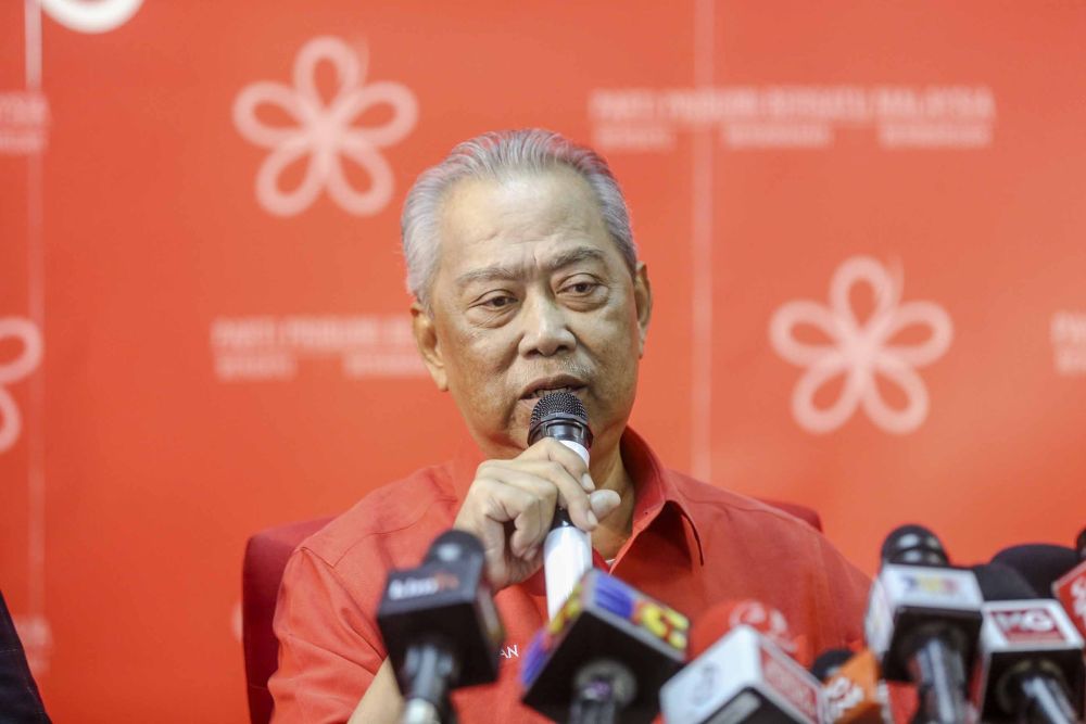 Tan Sri Muhyiddin Yassin speaks during a press conference at the Parti Pribumi Malaysia Bersatu headquarters in Petaling Jaya December 11, 2018. u00e2u20acu2022 Picture by Firdaus Latif