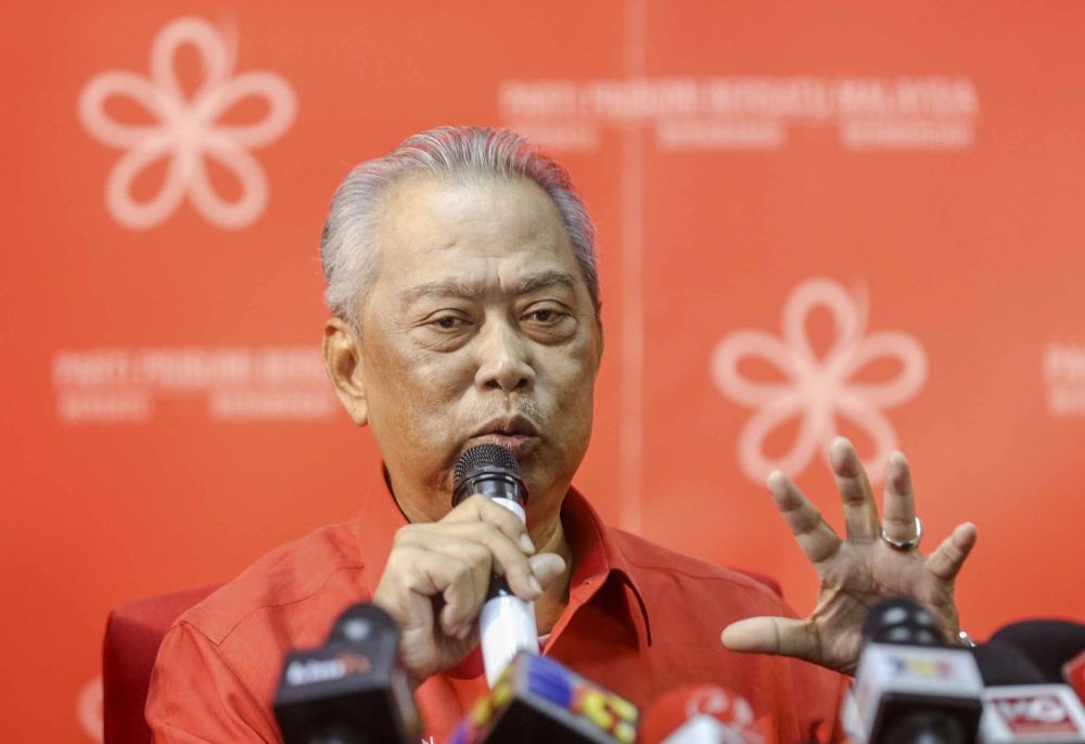 Tan Sri Muhyiddin Yassin speaks during a press conference at the Parti Pribumi Malaysia Bersatu headquarters in Petaling Jaya December 11, 2018. u00e2u20acu2022 Picture by Firdaus Latif