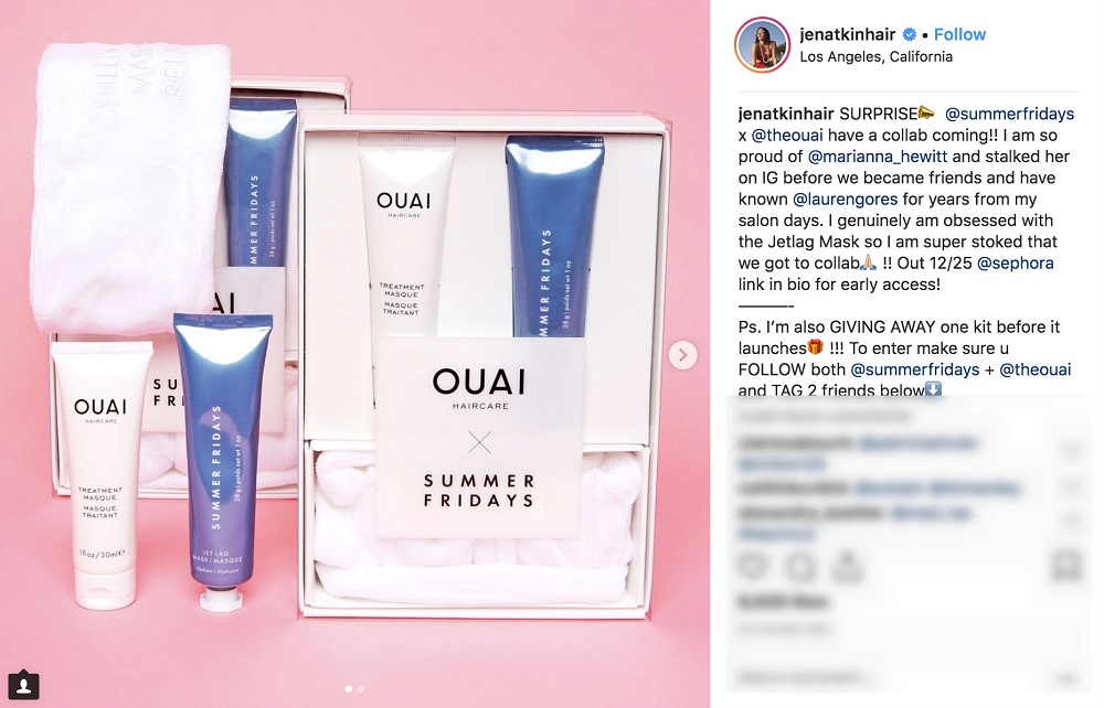 A screengrab from Jen Atkinu00e2u20acu2122s of the Ouai x Summer Fridays collaboration. u00e2u20acu201d AFP pic