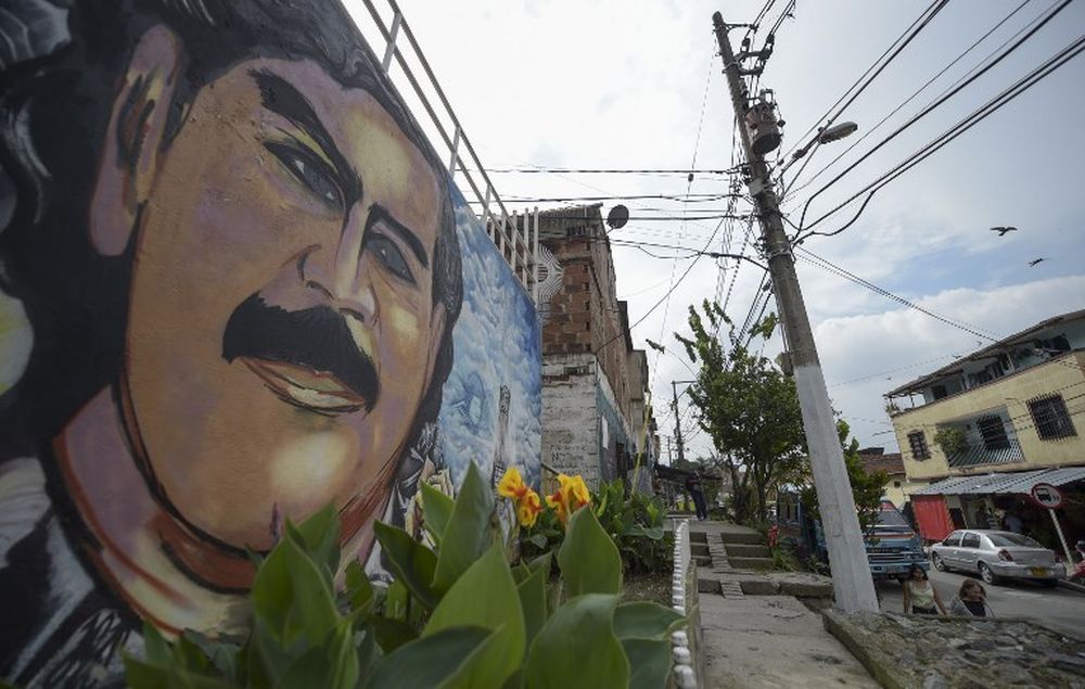 Picture taken at the Pablo Escobar neighbourhood in Medellin, Colombia, on November 28, 2018. December 2, 2018 marks the 25th anniversary of Colombian drug lord Pablo Escobar's death. — AFP pic