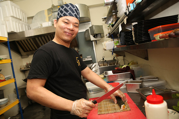 Food is prepared with positive, good vibes here