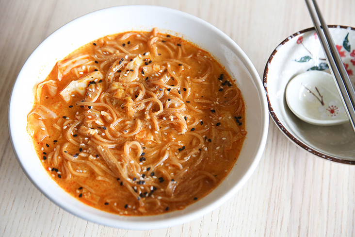 Lovers of spicy food can order their Happy Spicy Noodles made with their own-made spice paste