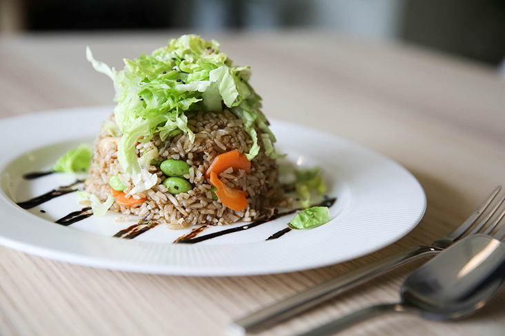 The Japanese edamame fried rice is delicious and has lots of 'wok hei'