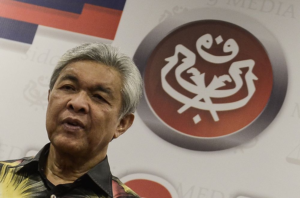 Datuk Seri Ahmad Zahid Hamidi speaks to reporters during the Umno press conference in Kuala Lumpur December 12, 2018. u00e2u20acu2022 Picture by Miera Zulyana