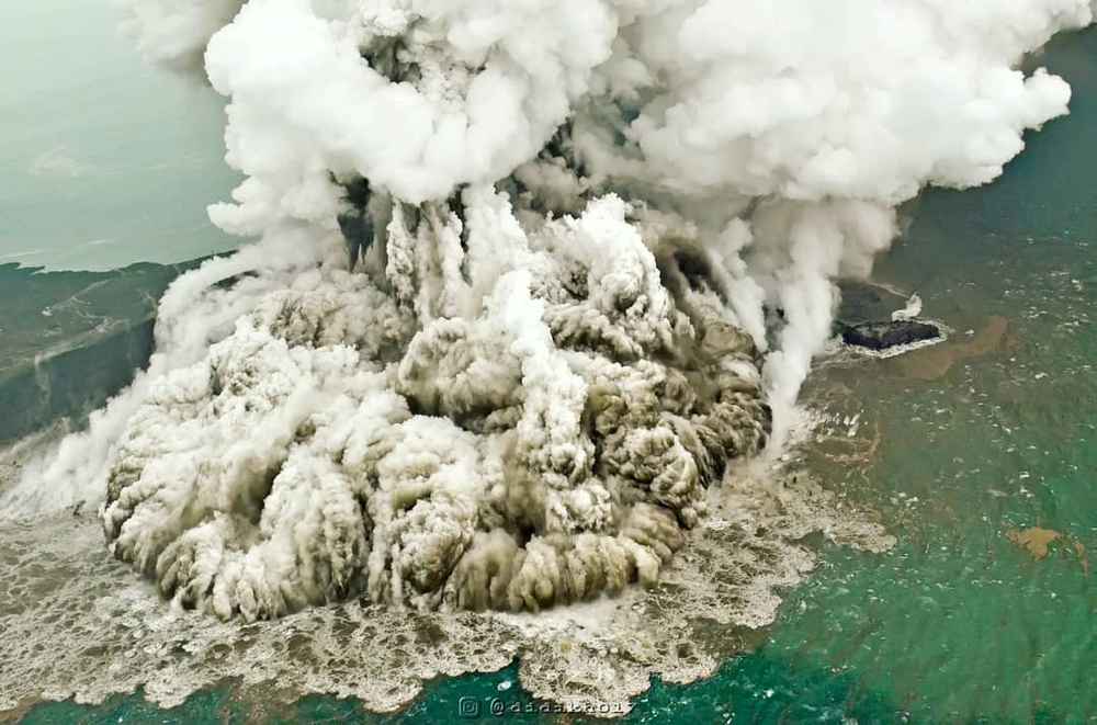 A plume of ash rises as Anak Krakatau erupts in Indonesia, December 23, 2018, in this picture obtained from social media. u00e2u20acu201d Susi Air/via Reuters