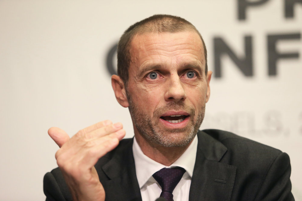 Uefa President Aleksander Ceferin holds a news conference in Brussels, Belgium November 20, 2018. u00e2u20acu201d Reuters pic