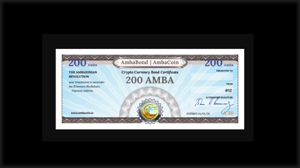 Screengrab from the AmbaCoin Video Presentation on YouTube
