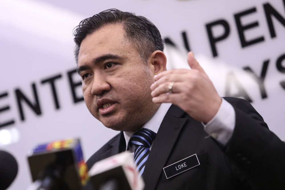 Transport Minister Anthony Loke speaks during a press conference in Putrajaya December 4, 2018. u00e2u20acu201d Picture by Hari Anggara