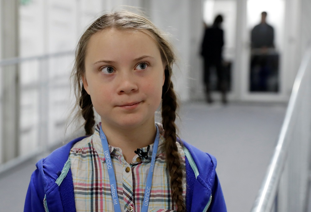 Teenage activist Greta Thunberg is seen inside the venue of the COP24 UN Climate Change Conference 2018 in Katowice, Poland December 4, 2018. u00e2u20acu201d Reuters pic