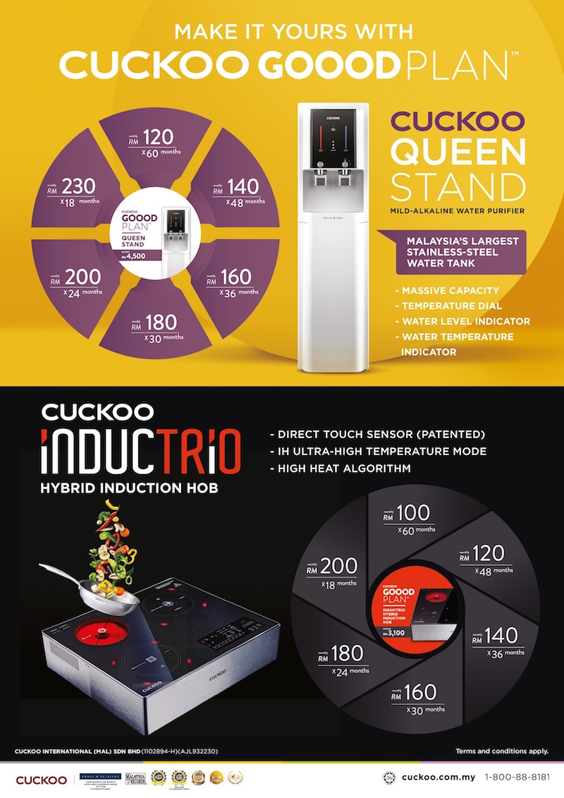 Complete your kitchen with these handy appliances from CUCKOO. — Picture courtesy of CUCKOO.