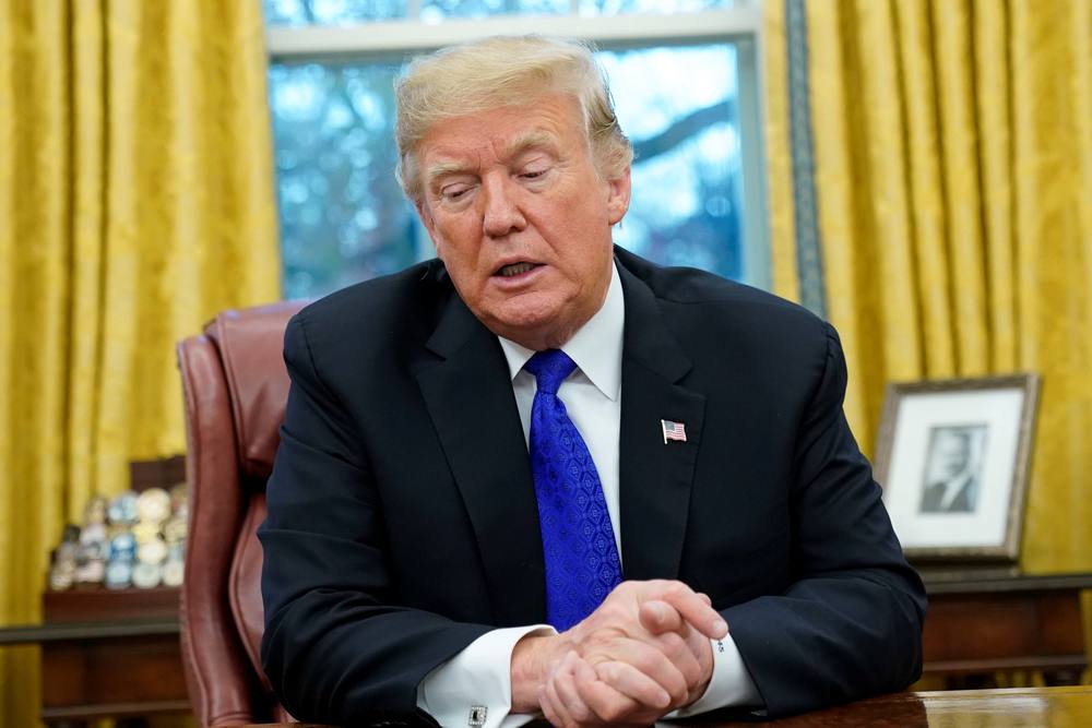 US President Donald Trump sits for an exclusive interview with Reuters journalists at the White House in Washington December 11, 2018. u00e2u20acu201d Reuters pic