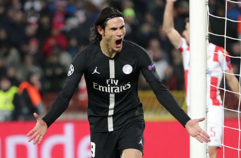 Paris St Germain's Edinson Cavani scored his 15th French League Cup goal to equal the record held by former Paris Saint-Germain star Pauleta. u00e2u20acu2022 Reuters pic