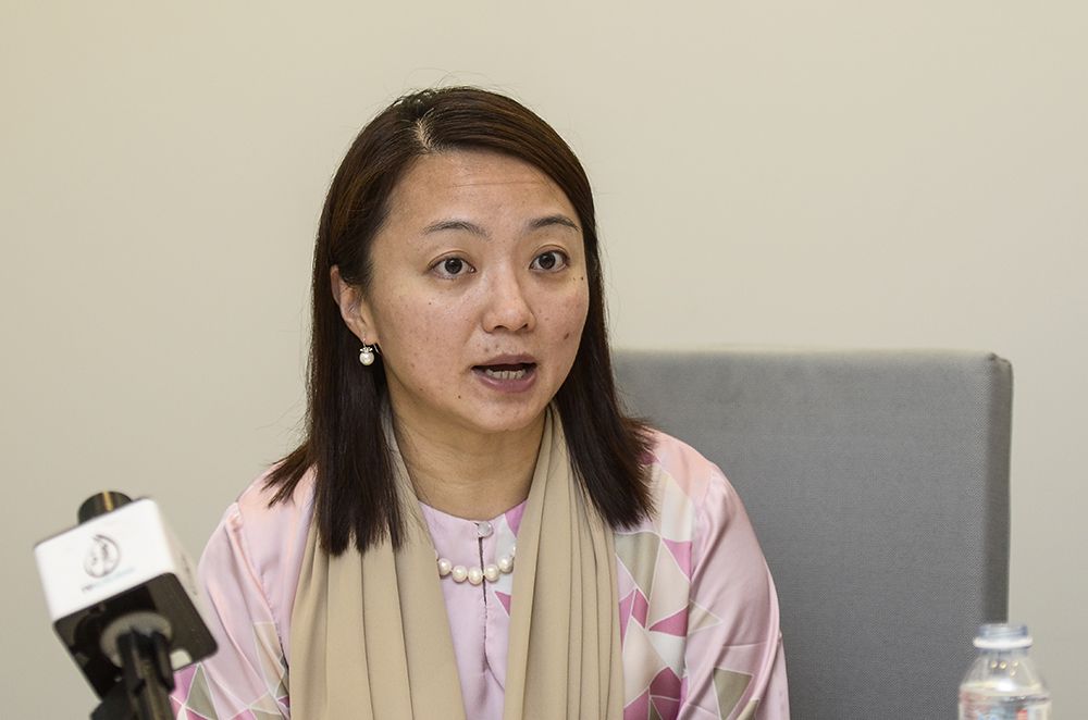 Deputy Minister of Women, Family and Community Development Hannah Yeoh speaks to reporters at Menara Pusat Islam, Kuala Lumpur December 20, 2018. u00e2u20acu2022 Picture by Miera Zulyana