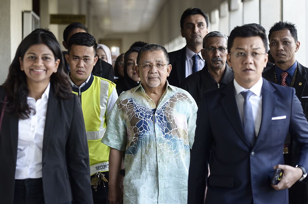 Former Felda chairman Tan Sri Isa Samad arrives at the KL Court Complex on December 14, 2018. u00e2u20acu2022 Picture by Miera Zulyana