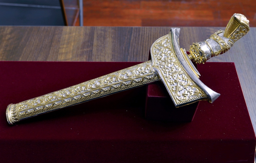 Started by Yaakob Hassan, the shop KB Permai features items such as this 'keris' which feature traditional Kelantanese designs.