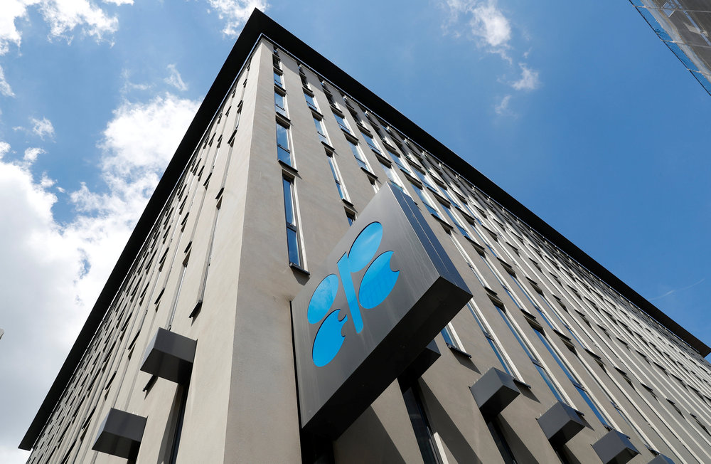 The logo of the Organisation of the Petroleum Exporting Countries (Opec) is seen at its headquarters in Vienna, Austria June 19, 2018. u00e2u20acu201d Reuters pic
