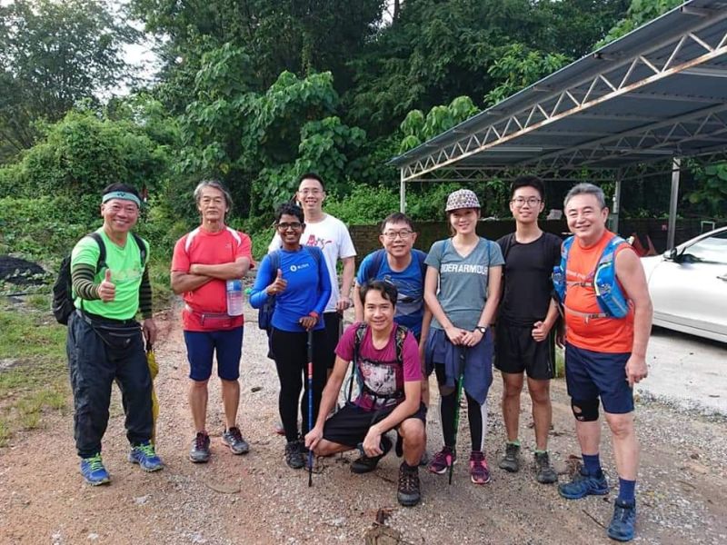 A photo of the group before their hike up Chin Farm. u00e2u20acu2022 Picture via Facebook/Hong Jie