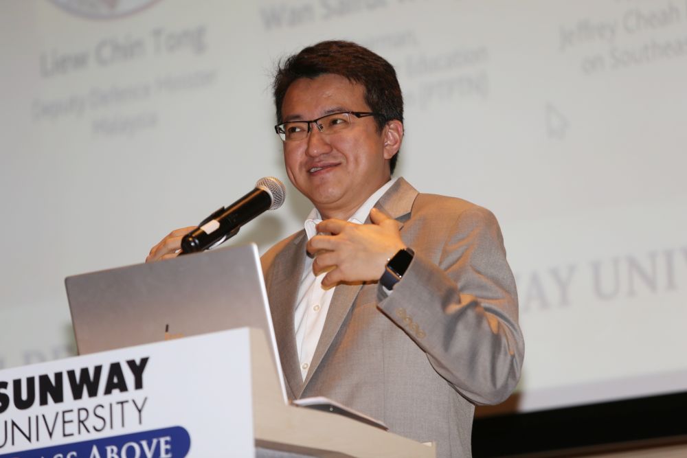 Liew Chin Tong speaks during a forum at Sunway University in Subang Jaya December 11, 2018. u00e2u20acu201d Picture by Choo Choy May