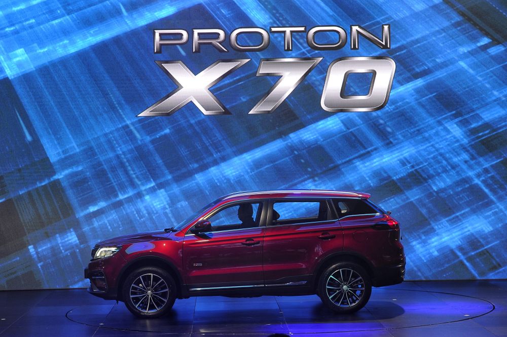 Prime Minister Tun Dr Mahathir Mohamad launched the Proton X70 at the KL Convention Centre in Kuala Lumpur December 12, 2018. u00e2u20acu201d Picture by Shafwan Zaidon