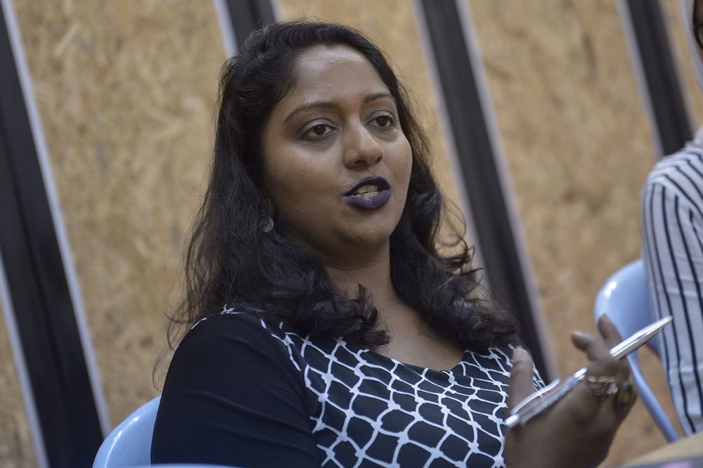 Shamini Darshini, Amnesty International executive director speaks during a press conference at Suaramu00e2u20acu2122s office in Petaling Jaya December 19, 2018.  u00e2u20acu2022 Picture by Mukhriz Hazim