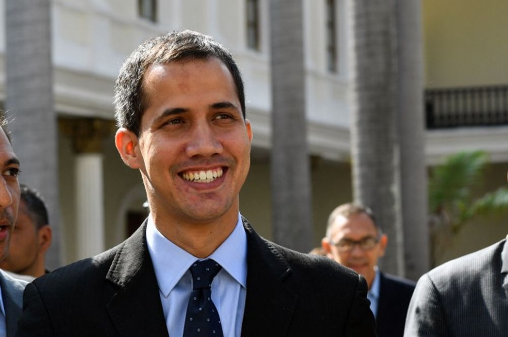 Venezuela’s Juan Guaido has not left Venezuela since February. — AFP pic