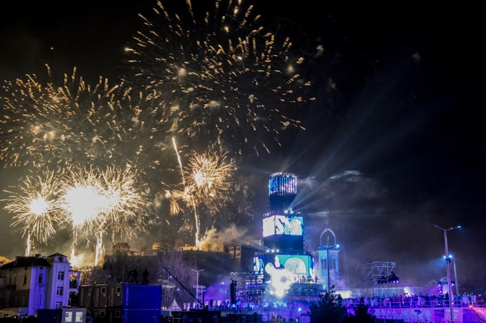 Fireworks light the sky during the European Capital of Culture 2019 opening ceremony in the Bulgarian town of Plovdiv January 12, 2019. u00e2u20acu201d AFP pic