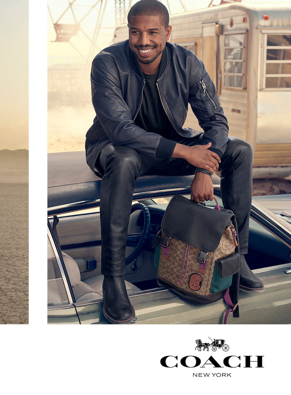 Michael B. Jordan Debuts as global face of Coach men's in his first campaign for the brand. u00e2u20acu201d Picture courtesy of Coach