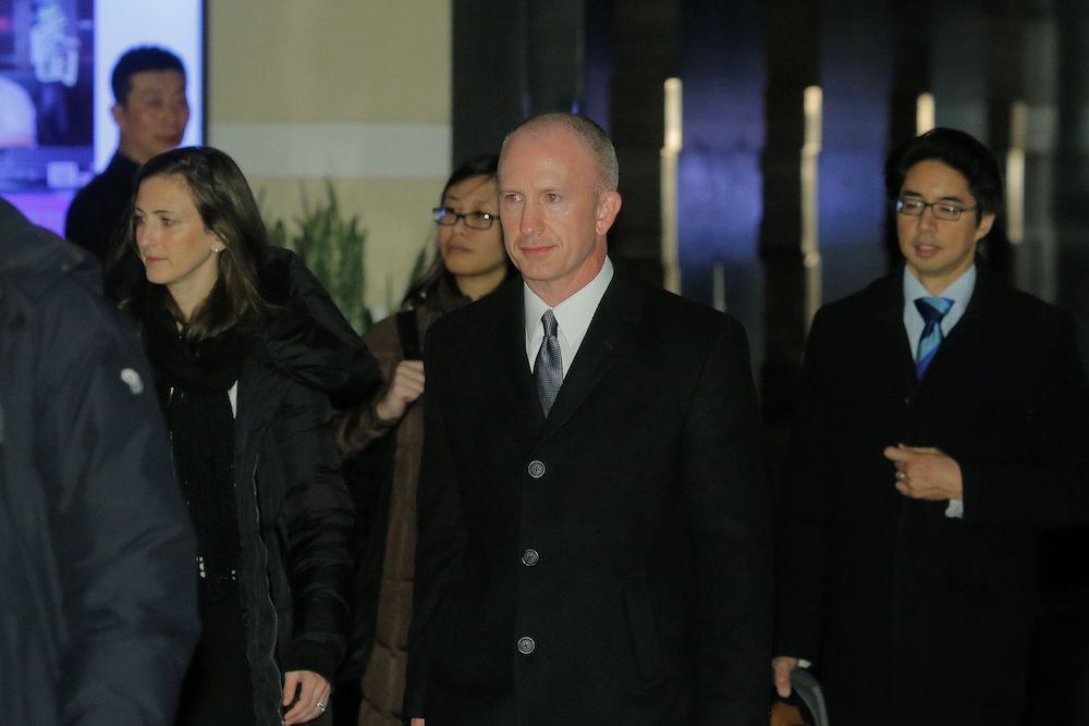 Deputy US Trade Representative Jeffrey Gerrish, key member of the US trade delegation to China, leaves a hotel in Beijing January 7, 2019. u00e2u20acu201d Reuters pic