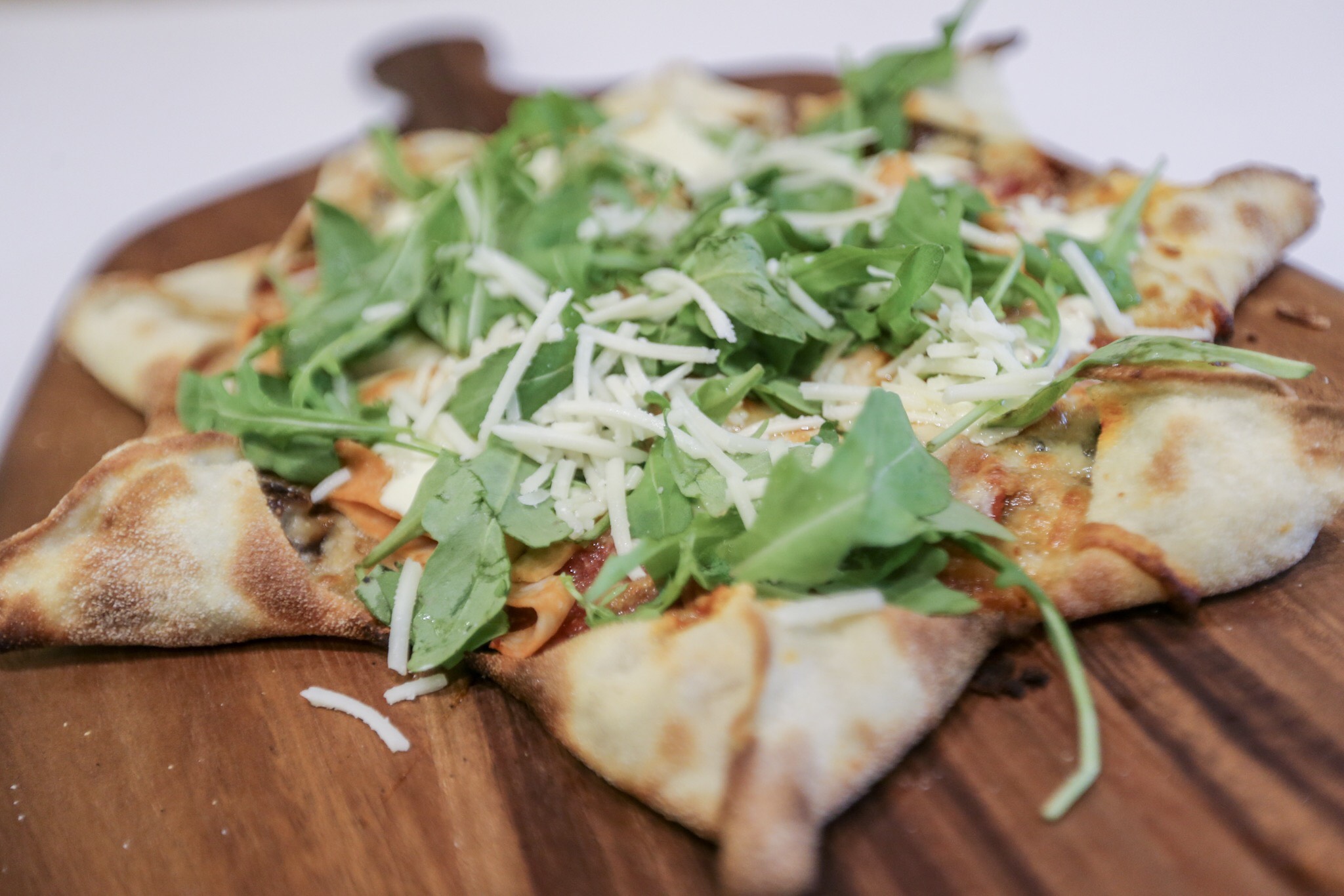 Positano Super Supreme Calzone comes with eight pockets filled with mushrooms and pastrami. u00e2u20acu201c Picture by Hari Anggara