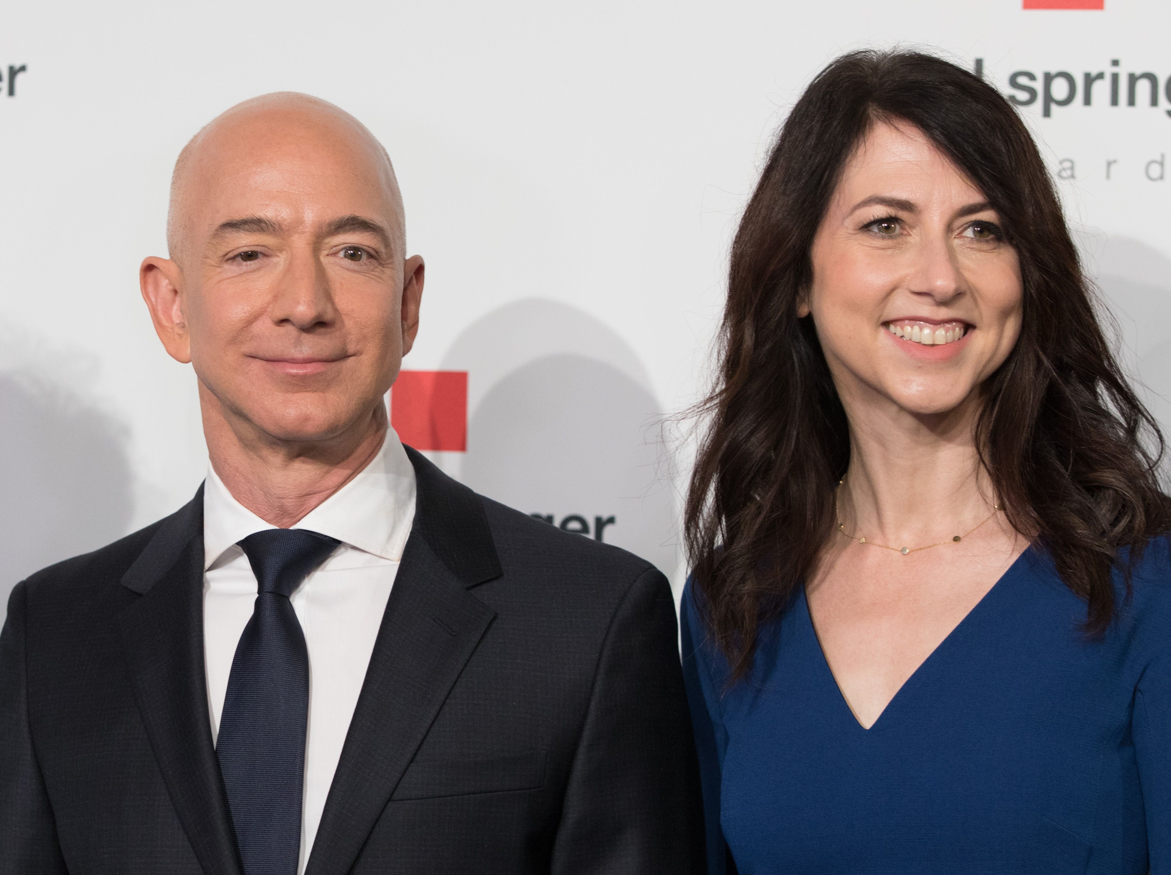 Jeff Bezos announced yesterday that he and his wife MacKenzie were divorcing. u00e2u20acu201d Picture by AFP