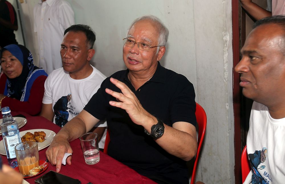 BN tidak menggunakan sentimen kaum ketika kempen PRK Cameron Highlands, kata Datuk Seri Najib Razak. u00e2u20acu201d Foto oleh Farhan Najib