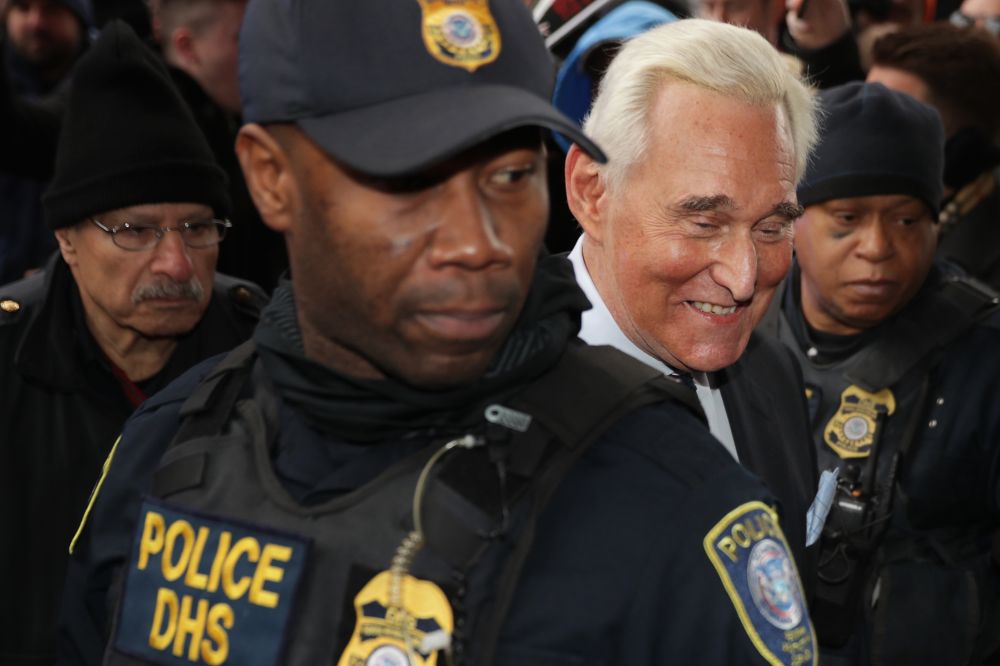 Roger Stone arrives at the Prettyman United States Courthouse before facing charges that he lied to Congress and engaged in witness tampering January 29, 2019 in Washington, DC. u00e2u20acu201d Chip Somodevilla/Getty Images pic via AFP