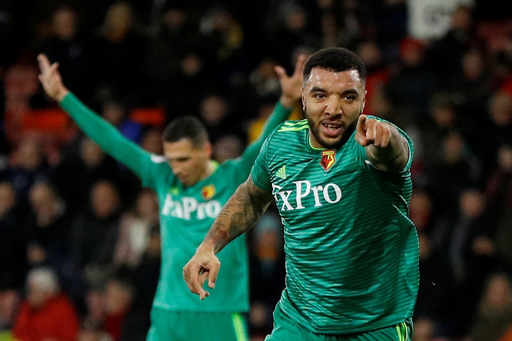 Watford's Troy Deeney celebrates scoring their first goal against Bournemouth at the Vitality Stadium in Bournemouth January 2, 2019. u00e2u20acu201d Reuters pic