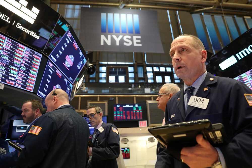 Traders work on the floor of the New York Stock Exchange January 10, 2019. u00e2u20acu201d Reuters pic