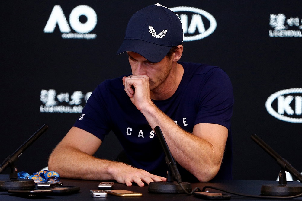 Andy Murray speaks to the media during a press conference at the Australian Open in Melbourne January 11, 2019. u00e2u20acu201d Picture by AAP Image via Reuters