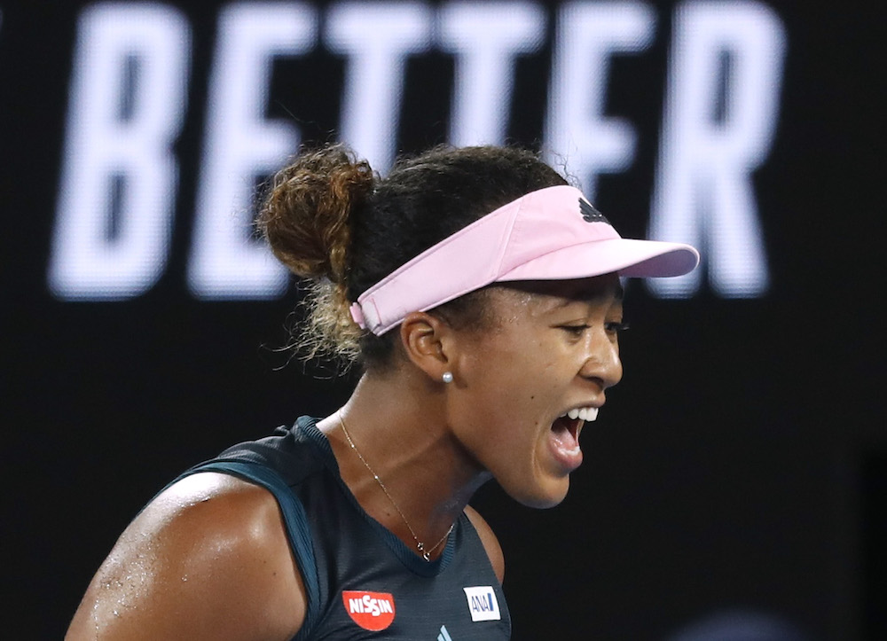 Japanu00e2u20acu2122s Naomi Osaka reacts during the Australian Open semi-final match against Czech Republicu00e2u20acu2122s Karolina Pliskova in Melbourne January 24, 2019. u00e2u20acu201d Reuters pic